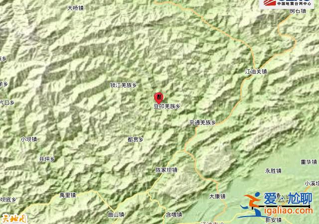 四川綿陽市平武縣發生3.1級地震？