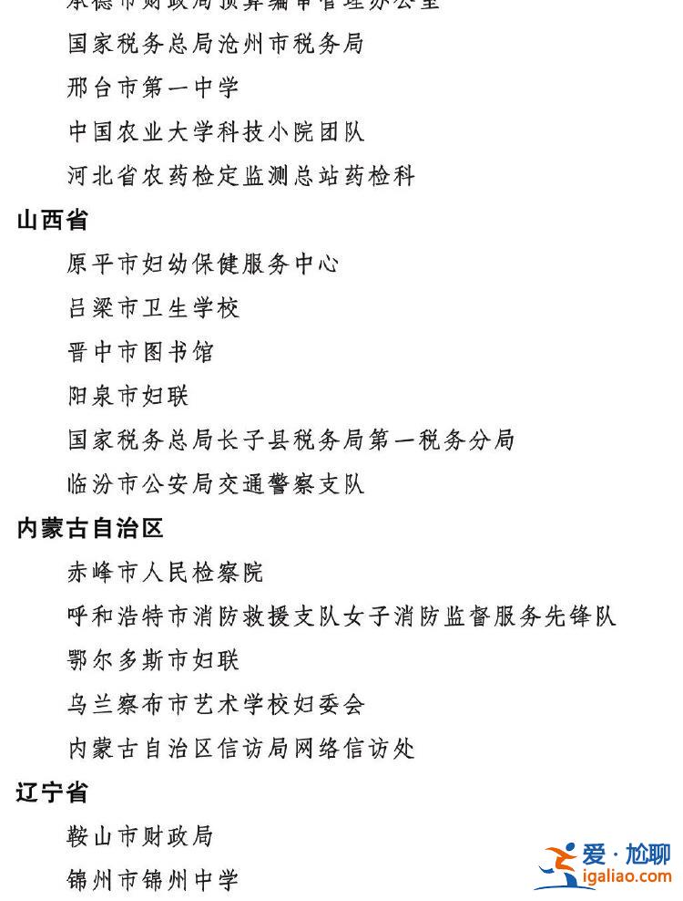 2023年度全國三八紅旗手標兵、全國三八紅旗手、全國三八紅旗集體全名單公布？