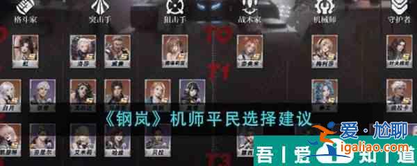 鋼嵐機師平民怎么選 鋼嵐機師平民選擇建議？