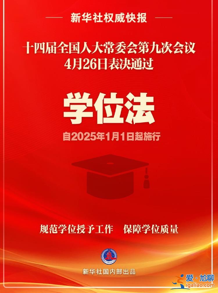 學位法通過 2025年1月1日起施行？