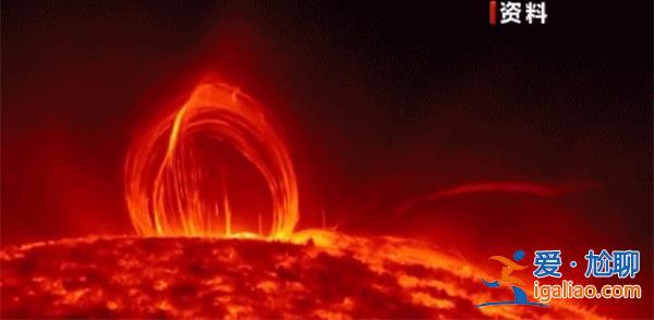 太陽爆發強耀斑對中國產生影響，強電磁輻射以光速到達地球[太陽表面]？