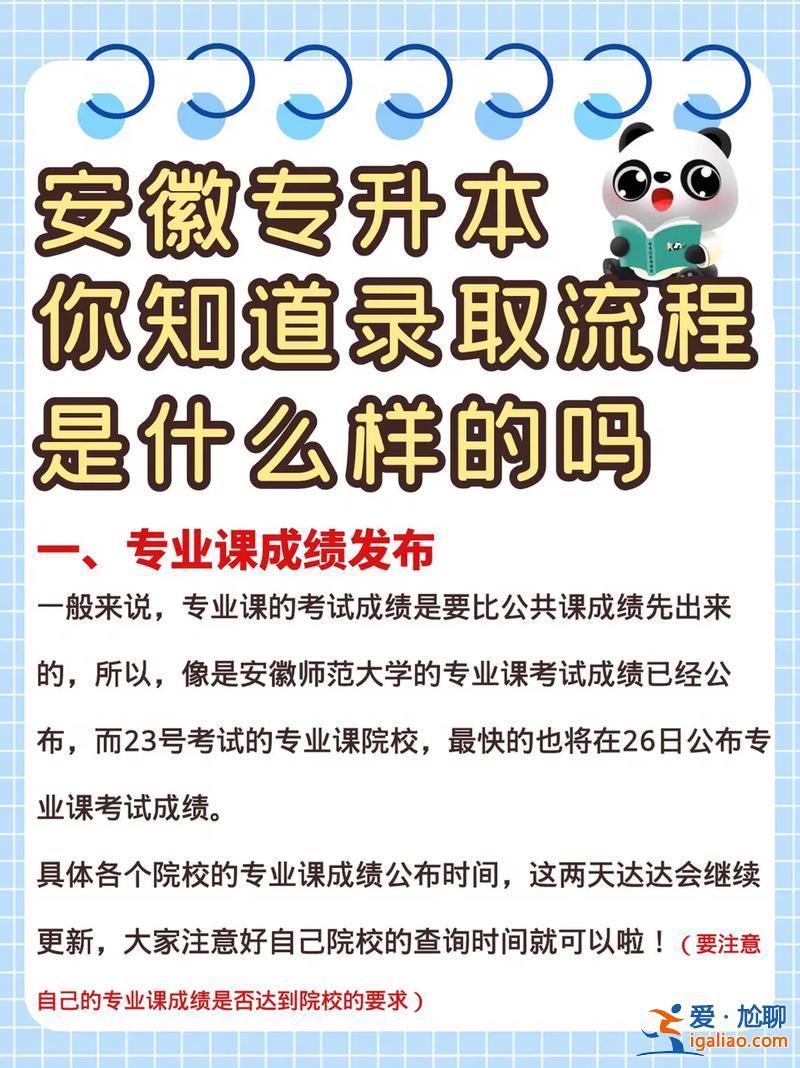 專升本就成 專升本錄取流程？