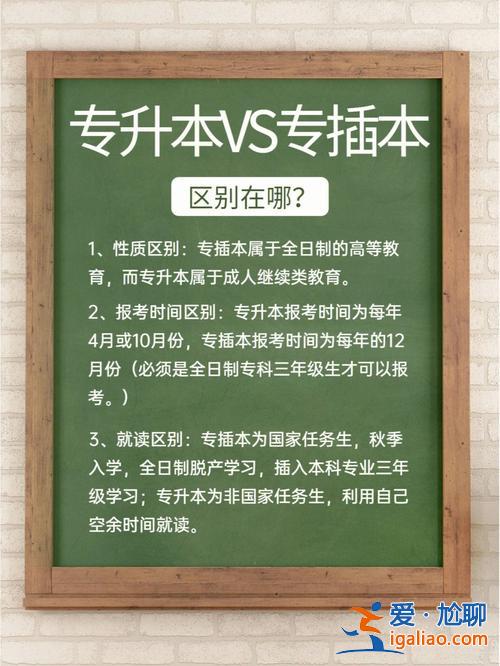 專升本和專插本區別(專升本和專插本有什么區別)？