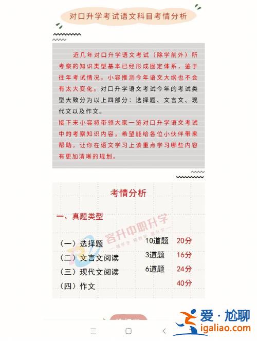 小學畢業語文升學試卷？對口升學語文怎么提分？