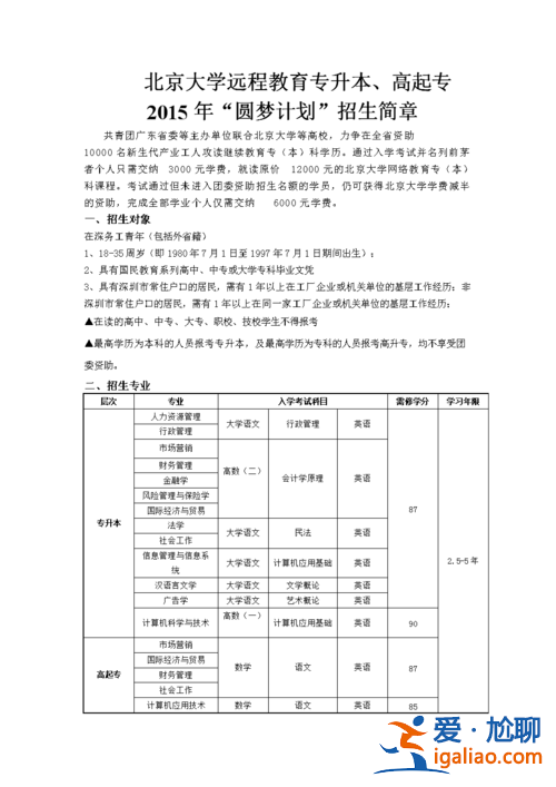 北大專升本 什么學(xué)校專升本能上北大？