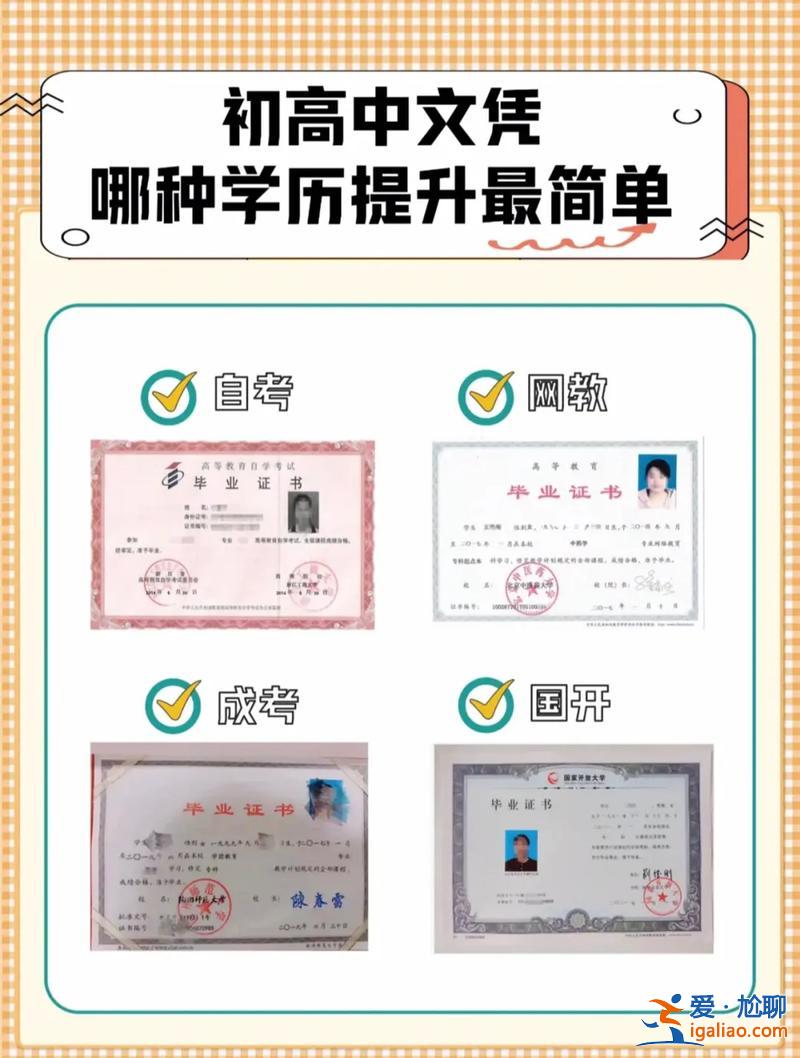 哪種提升學(xué)歷方式費(fèi)用 學(xué)歷低，初中都沒(méi)畢業(yè)該如何提升學(xué)歷？