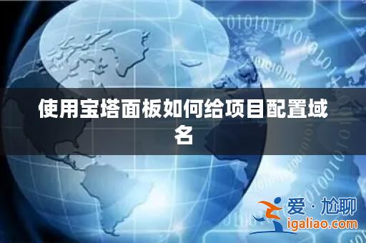 使用寶塔面板如何給項目配置域名？