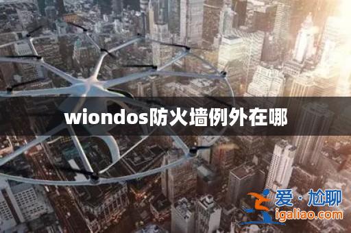 wiondos防火墻例外在哪？