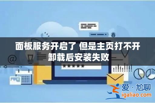 面板服務開啟了 但是主頁打不開 卸載后安裝失?。? alt=
