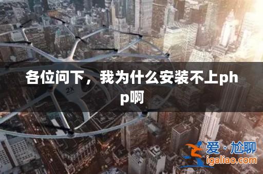 各位問下，我為什么安裝不上php啊？