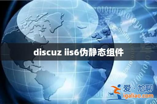 discuz iis6偽靜態(tài)組件？