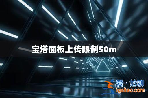 寶塔面板上傳限制50m？