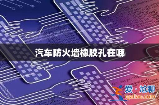 汽車防火墻橡膠孔在哪？