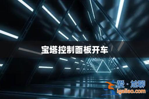 寶塔控制面板開車? 寶塔控制面板開車?