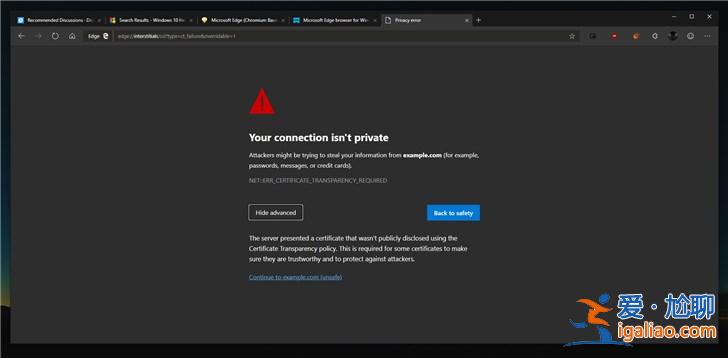 Win10 Chromium版Edge瀏覽器改進Dark模式？