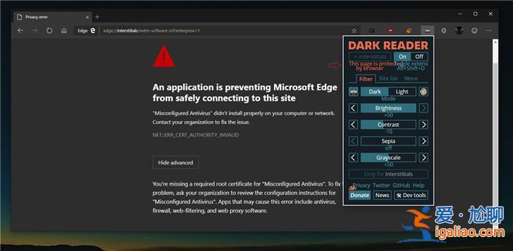 Win10 Chromium版Edge瀏覽器改進Dark模式？
