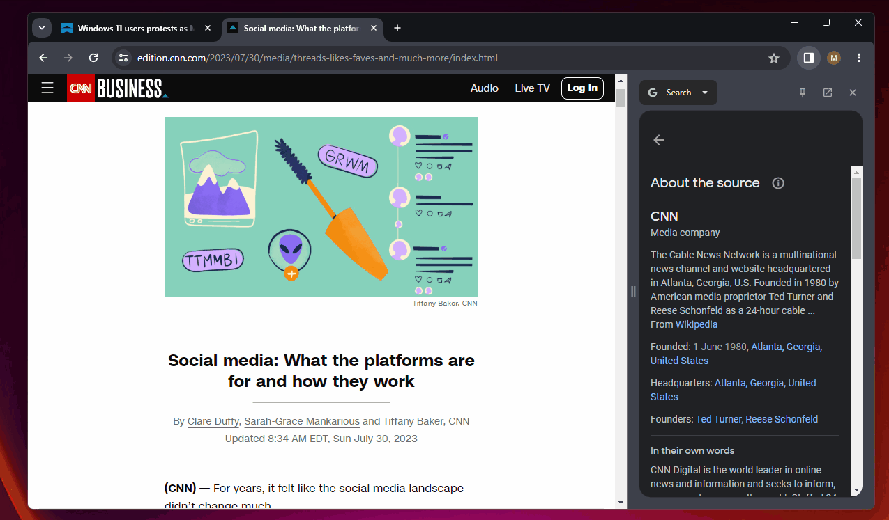 谷歌瀏覽器側邊欄功能更新：Bard或SGE整合引發期待？