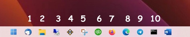 Windows11不用鼠標(biāo)快速打開(kāi)固定在任務(wù)欄應(yīng)用的方法？